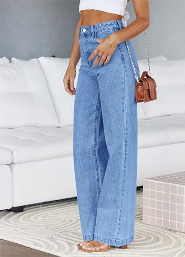 Fashion Women's Jeans Loose All-matching Straight